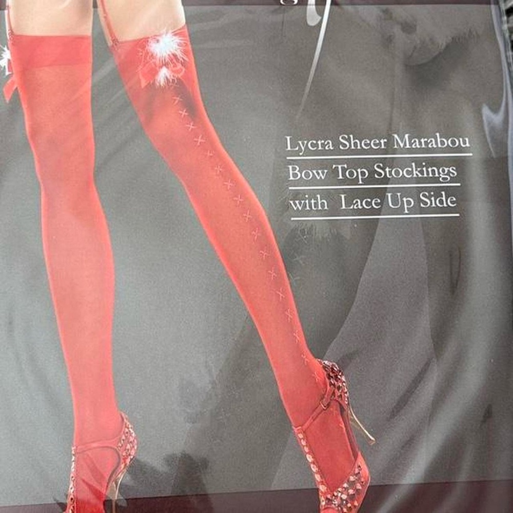 Leg Avenue Marabou Thigh Highs